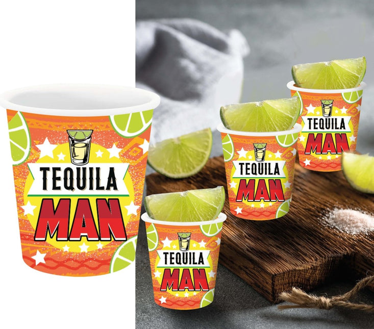 Tequila Shotglaasjes 6cm 3st - Partywinkel - 8434077311752