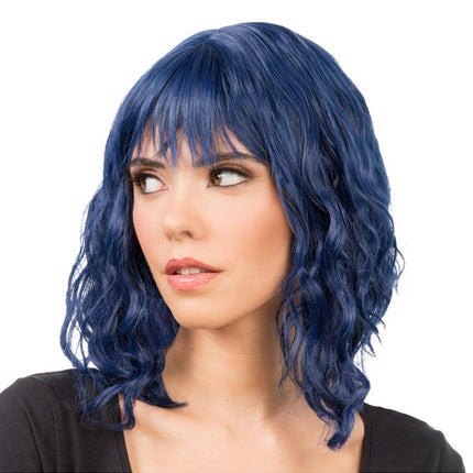 Tessa-Perücke, blau, 35 cm