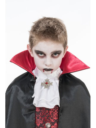 Theodor-Vampir-Kostüm für Kinder, schwarz-rot