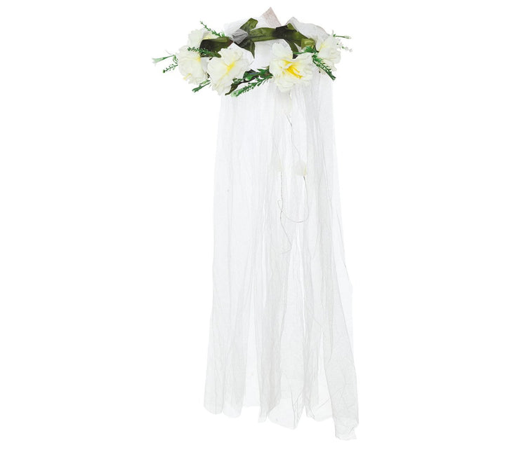 Tiara Bloemen Sluier van Fiestas Guirca koop je bij Partywinkel
