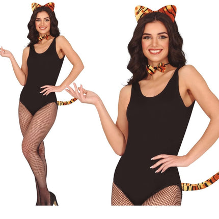 Tijger Accessoireset 3 delig - Partywinkel - 8434077270806