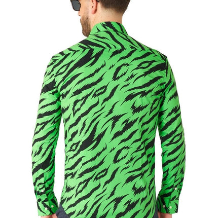 Tijger Groen Overhemd Heren OppoSuits van OppoSuits koop je bij Partywinkel