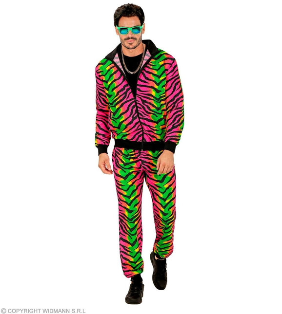 Tijger Trainingspak Fout Gekleurd - Partywinkel - 8003558451012