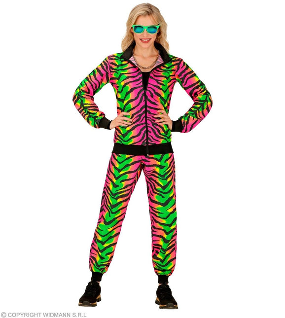 Tijger Trainingspak Fout Gekleurd - Partywinkel - 8003558451012