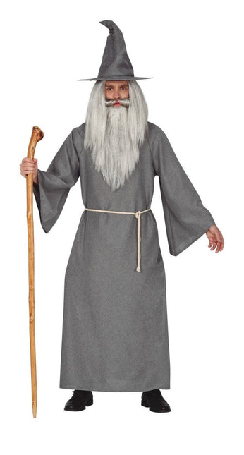 Tovenaar Kostuum Heren Grijs L van Fiestas Guirca koop je bij Partywinkel