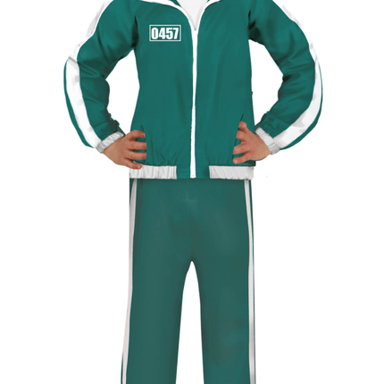 Trainingspak Cijfers Jongens Groen van Fiestas Guirca koop je bij Partywinkel