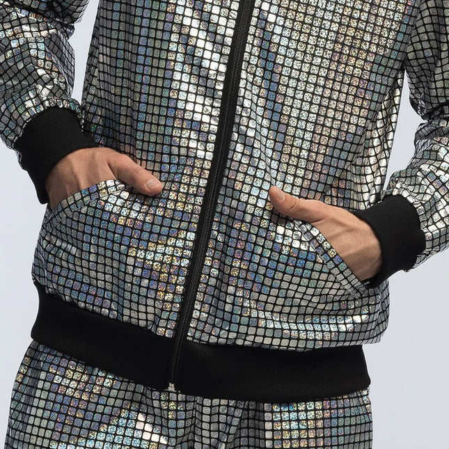 Trainingspak Disco diamond babe zilver van Boland koop je bij Partywinkel