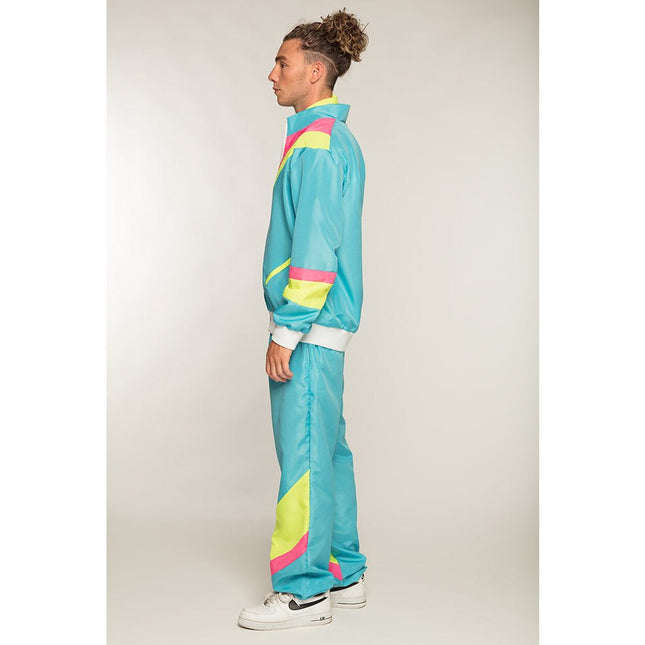 Trainingspak Fout Heren Blauw van Boland koop je bij Partywinkel