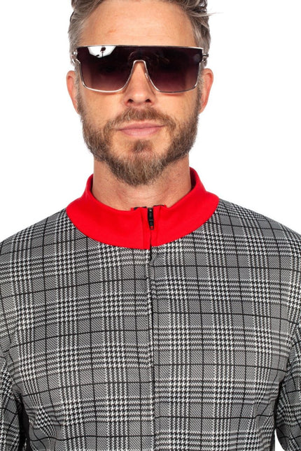 Trainingspak Fout Heren Grijs van Wilbers & Wilbers koop je bij Partywinkel