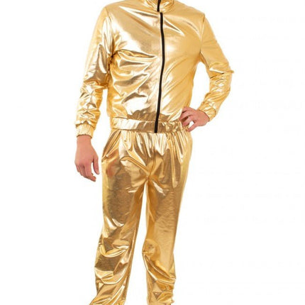Trainingspak Goud Heren van PartyXplosion koop je bij Partywinkel