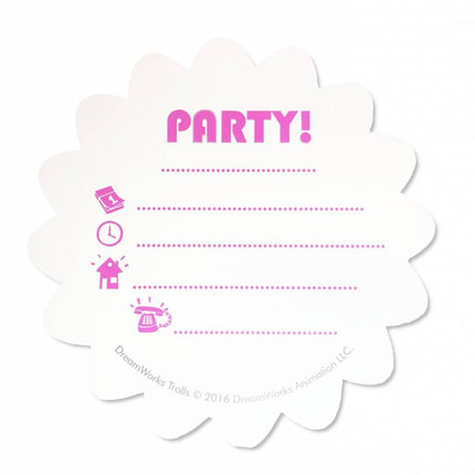 Trolls Uitnodigingen 6st - Partywinkel - 5201184870198