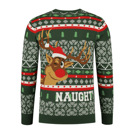 Trui Naughty or Nice Rudolph Heren van Haus Huberts koop je bij Partywinkel