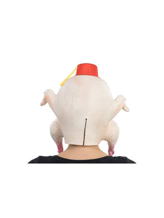 Truthahn-Kopfmaske mit Fez, 37 cm