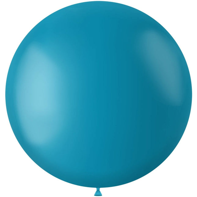 Turquoise Ballon Calm Turquoise 80cm van Folat koop je bij Partywinkel