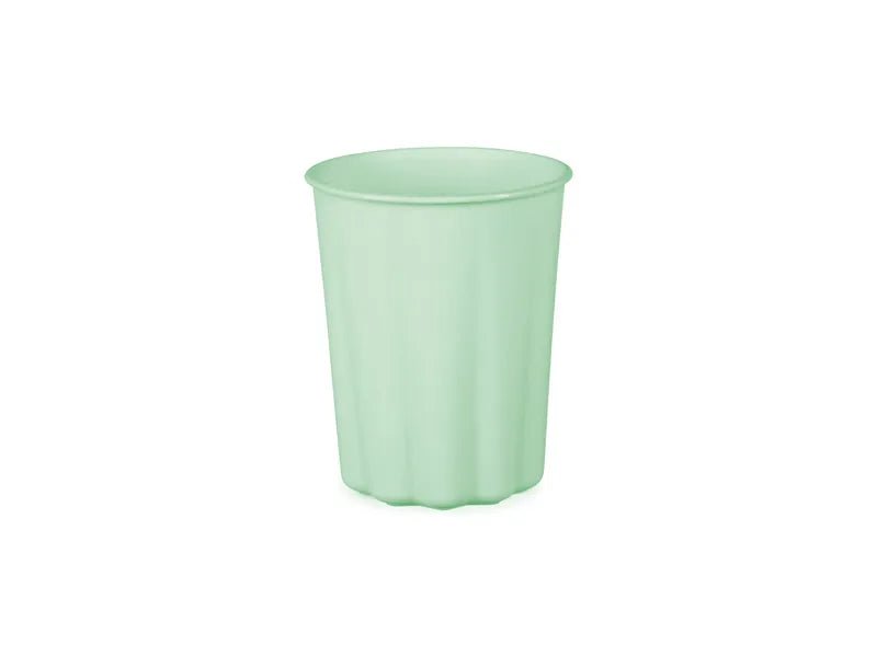 Turquoise Bekers Plastic 220ml 4st van Partydeco koop je bij Partywinkel
