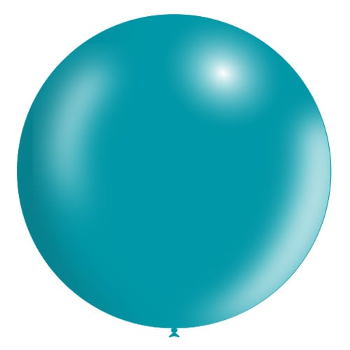 Turquoise Reuze Ballon XL Metallic 91cm van Balloonia koop je bij Partywinkel