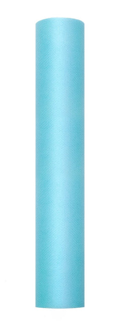 Turquoise Tule Rol 30cm 9m van Partydeco koop je bij Partywinkel