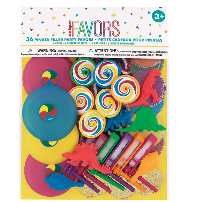 Uitdeelcadeautjes 10,8cm 36st van Unique koop je bij Partywinkel