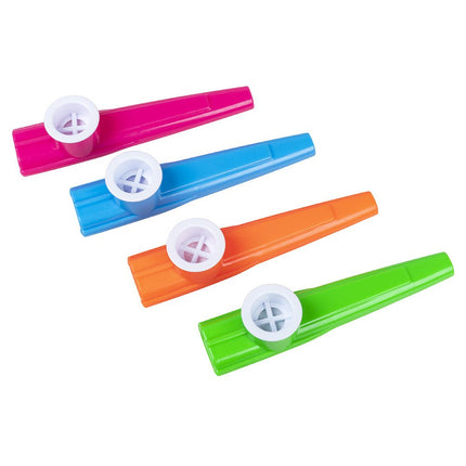 Uitdeelcadeautjes Fluiten 11cm 4st van Boland koop je bij Partywinkel