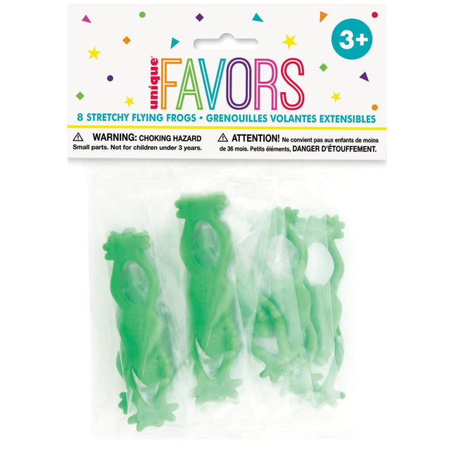 Uitdeelcadeautjes Katapult Kikkers 8cm 8st van Unique koop je bij Partywinkel