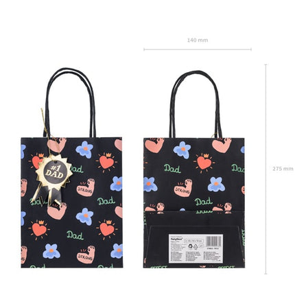 Uitdeeltasjes 1 Dad 18cm van Partydeco koop je bij Partywinkel
