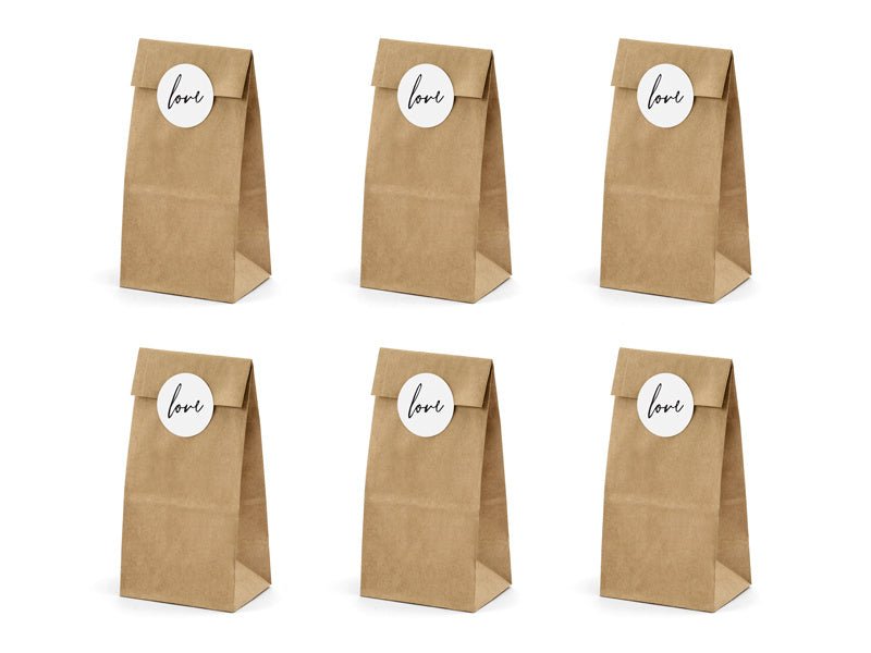 Uitdeelzakjes Love 6st van Partydeco koop je bij Partywinkel