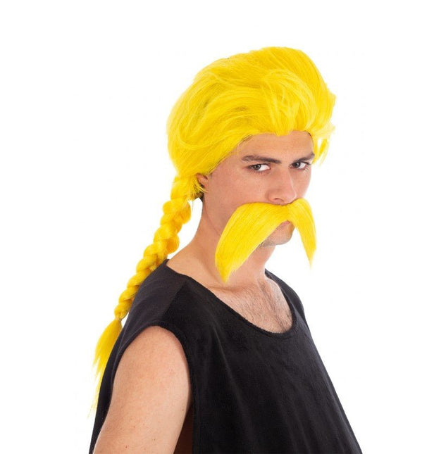 Unhygienix Asterix Pruik met Snor van CHAKS koop je bij Partywinkel