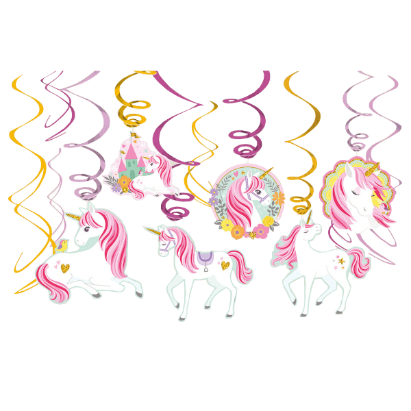 Unicorn Hangdecoratie 61cm 12st van Riethmueller koop je bij Partywinkel