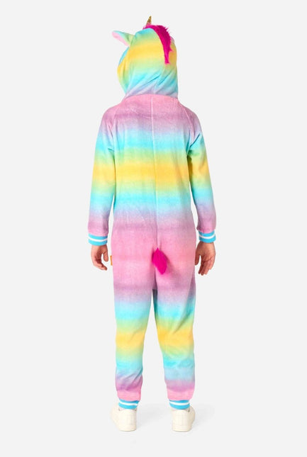 Unicorn Onesie Gekleurd Kind - Partywinkel - 8720629387741