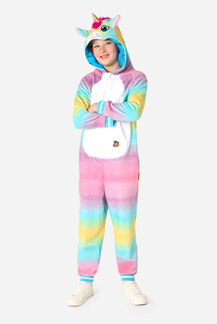Unicorn Onesie Gekleurd Kind - Partywinkel - 8720629387741