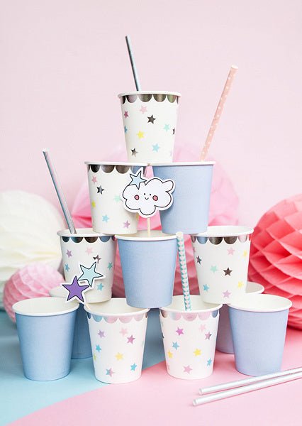 Unicorn Taart Topper Set 5 delig van Partydeco koop je bij Partywinkel