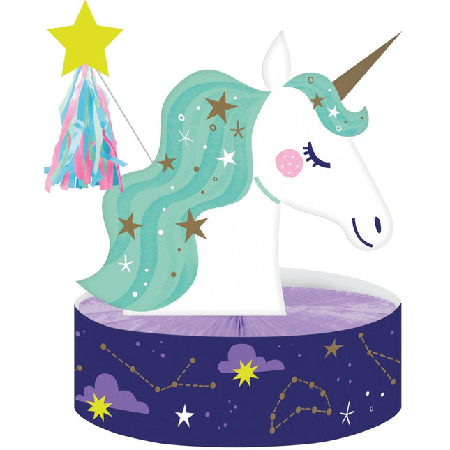 Unicorn Tafeldecoratie 23cm van Creative Converting koop je bij Partywinkel