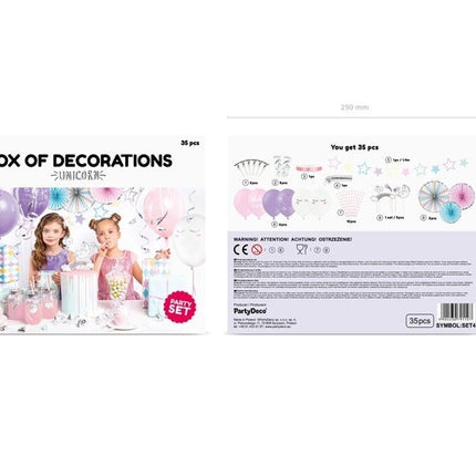 Unicorn Versiering Set 35 delig van Partydeco koop je bij Partywinkel