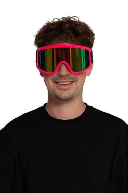 Skibrille Neon Pink