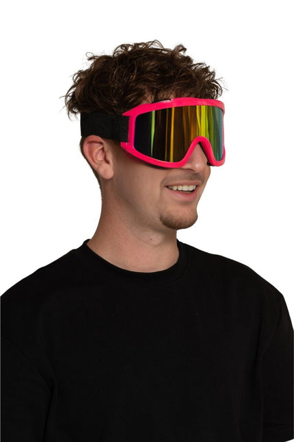 Skibrille Neon Pink