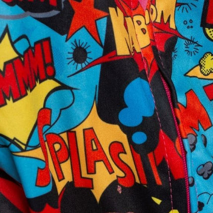 80er Jahre Skianzug mit Schutzbrille Comic - Unisex