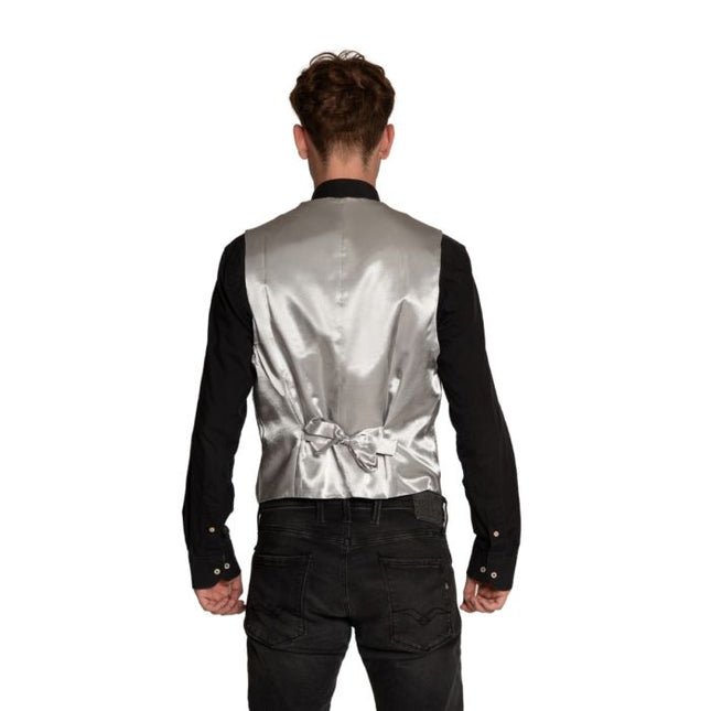 Silberne Weste mit Schleife 2 Stück
