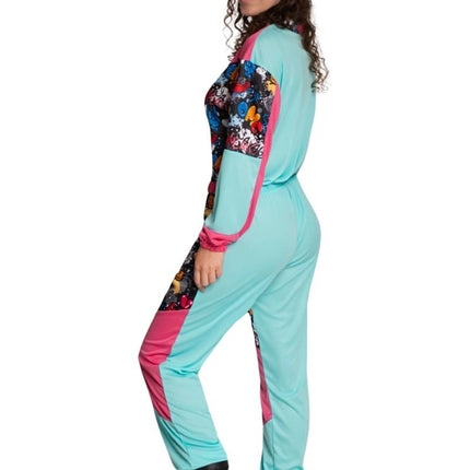 80er Jahre Skianzug mit Skibrille Funky - Unisex