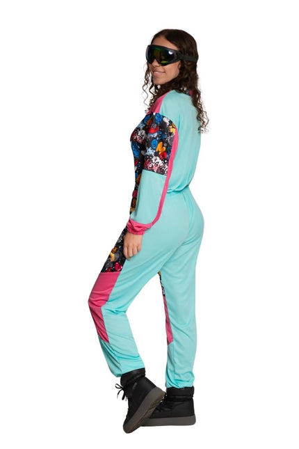 80er Jahre Skianzug mit Skibrille Funky - Unisex