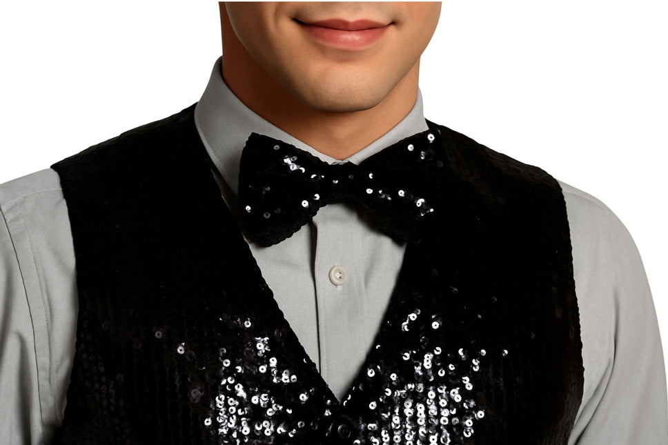 Schwarze Weste mit Schleife 2 Stück