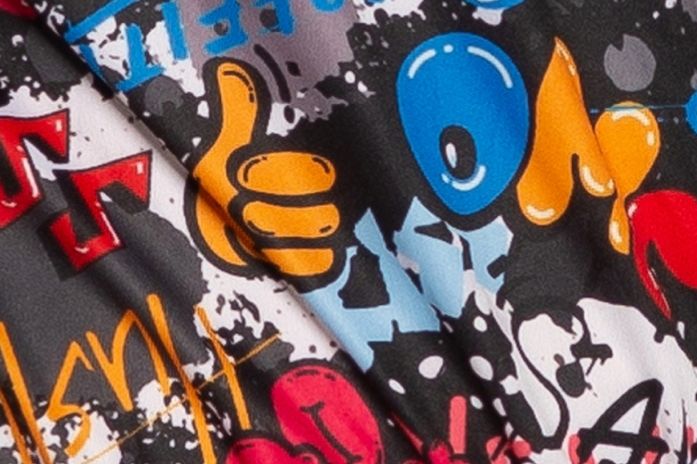 80er Jahre Skianzug mit Skibrille Funky - Unisex