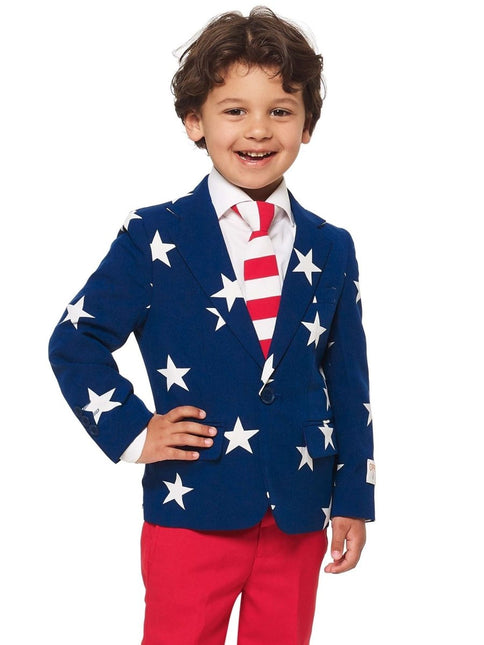 USA Stars Stripes Pak Jongen OppoSuits van OppoSuits koop je bij Partywinkel