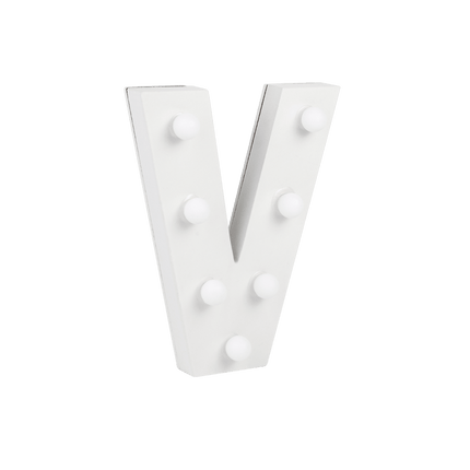 V Licht Letter 16,5cm van Paper Dreams koop je bij Partywinkel