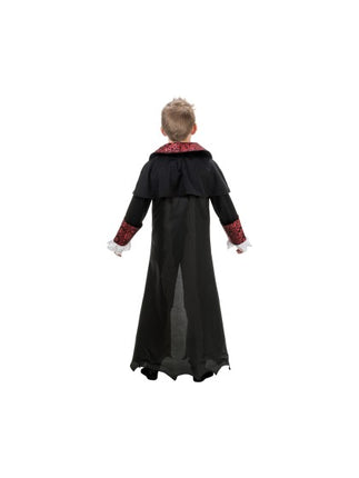 Vampir-Kostüm für Kinder, schwarz-rot