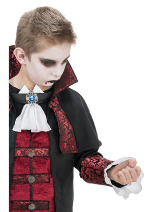 Vampir-Kostüm für Kinder, schwarz-rot