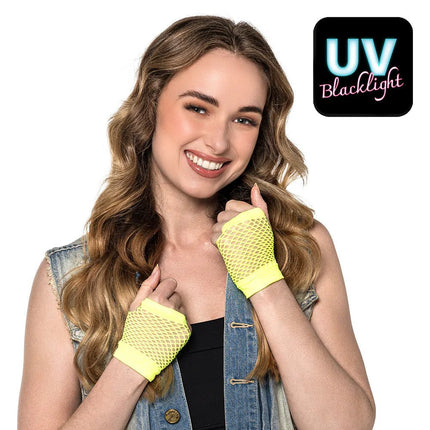 Visnet Handschoenen Geel van Boland koop je bij Partywinkel