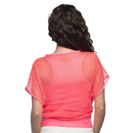 Visnet Shirt Roze Dames M - L | 40 - 46 van Boland koop je bij Partywinkel