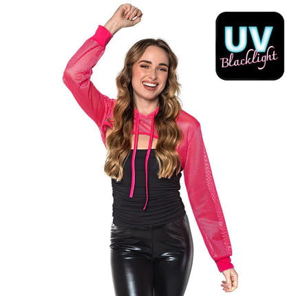 Visnet Vest Roze Neon van Partywinkel koop je bij Partywinkel