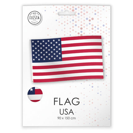 Vlag Amerika 1,5m van WeFiesta koop je bij Partywinkel
