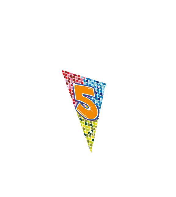 Vlag XL 5 Jaar - Partywinkel - 8714572607056